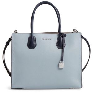 Large Mercer Colorblock Leather Tote